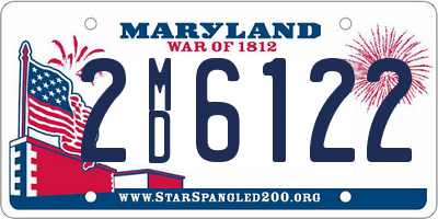 MD license plate 2MD6122