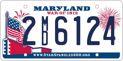 MD license plate 2MD6124