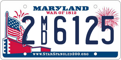 MD license plate 2MD6125