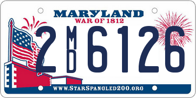 MD license plate 2MD6126