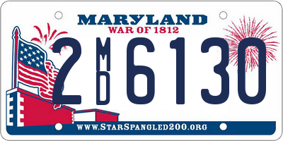 MD license plate 2MD6130