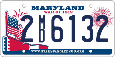 MD license plate 2MD6132