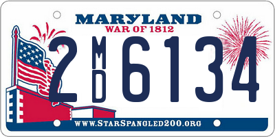 MD license plate 2MD6134