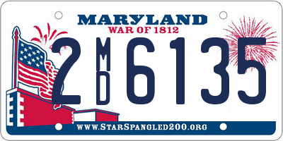 MD license plate 2MD6135