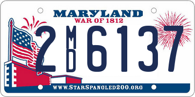 MD license plate 2MD6137