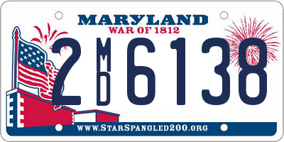 MD license plate 2MD6138