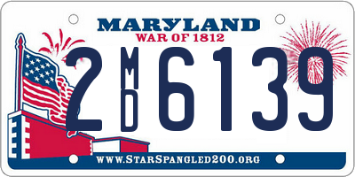 MD license plate 2MD6139