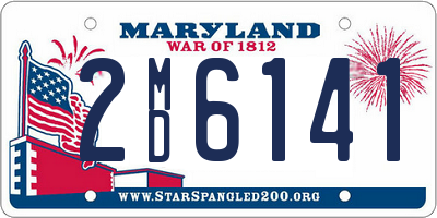 MD license plate 2MD6141