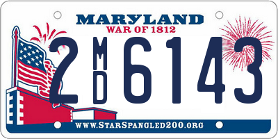 MD license plate 2MD6143