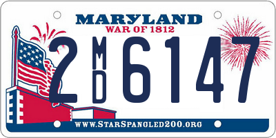 MD license plate 2MD6147