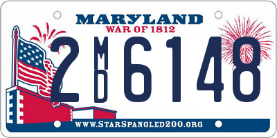 MD license plate 2MD6148