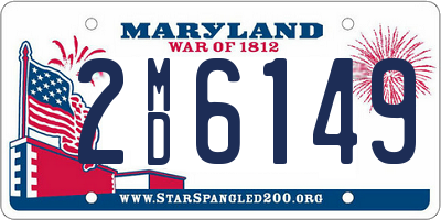 MD license plate 2MD6149