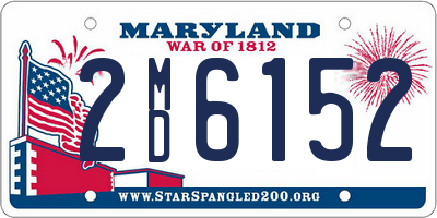 MD license plate 2MD6152