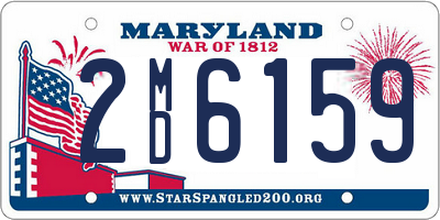 MD license plate 2MD6159