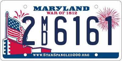 MD license plate 2MD6161