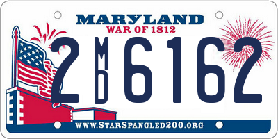 MD license plate 2MD6162