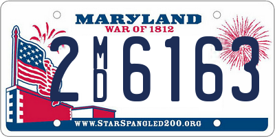 MD license plate 2MD6163