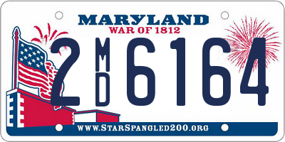 MD license plate 2MD6164