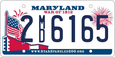 MD license plate 2MD6165