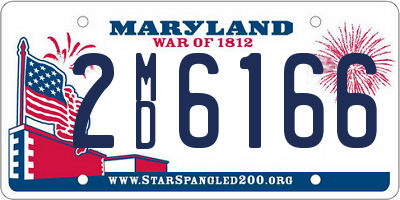 MD license plate 2MD6166