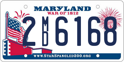 MD license plate 2MD6168