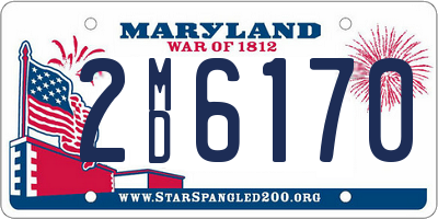 MD license plate 2MD6170