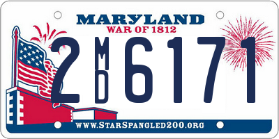 MD license plate 2MD6171