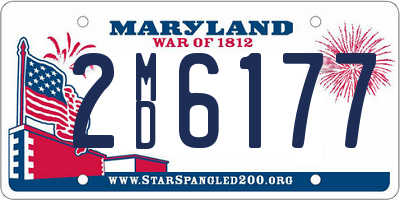 MD license plate 2MD6177