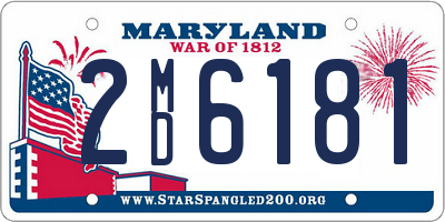 MD license plate 2MD6181