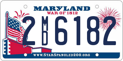 MD license plate 2MD6182