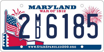 MD license plate 2MD6185