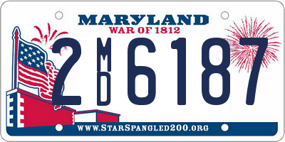 MD license plate 2MD6187