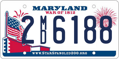 MD license plate 2MD6188