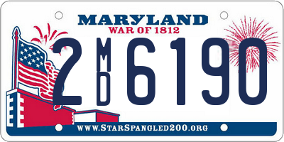 MD license plate 2MD6190