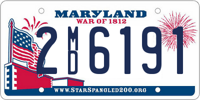 MD license plate 2MD6191