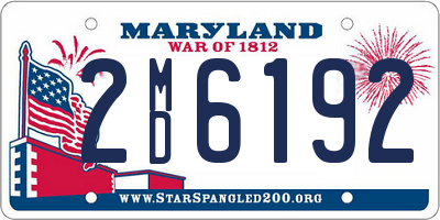 MD license plate 2MD6192