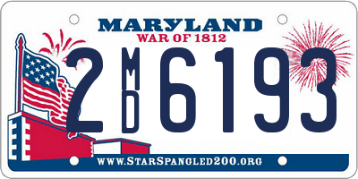 MD license plate 2MD6193