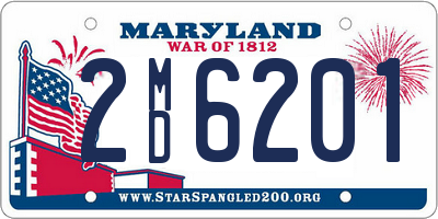 MD license plate 2MD6201