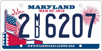 MD license plate 2MD6207