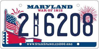 MD license plate 2MD6208