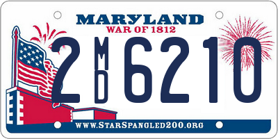 MD license plate 2MD6210