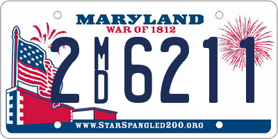 MD license plate 2MD6211