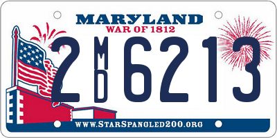 MD license plate 2MD6213