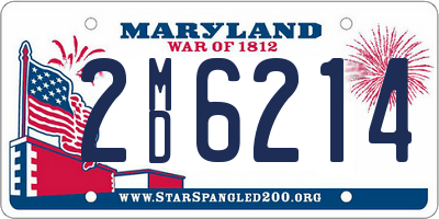 MD license plate 2MD6214