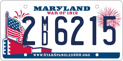 MD license plate 2MD6215