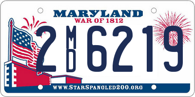 MD license plate 2MD6219