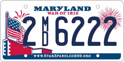 MD license plate 2MD6222