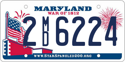 MD license plate 2MD6224