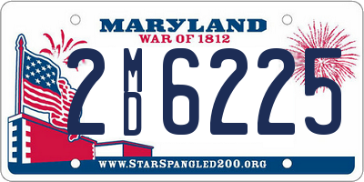 MD license plate 2MD6225