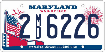 MD license plate 2MD6226